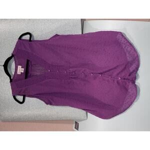 Liz Claiborne Women's Purple Sleeveless Blouse - XL